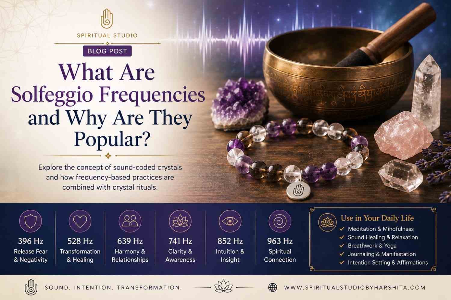 Meditation with sound healing frequencies